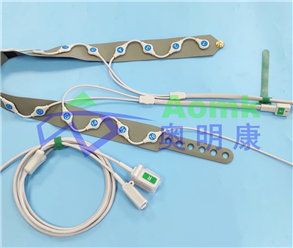 胸部電阻抗斷層肺成像（EIT）17導按扣線 / EIT硅膠電極